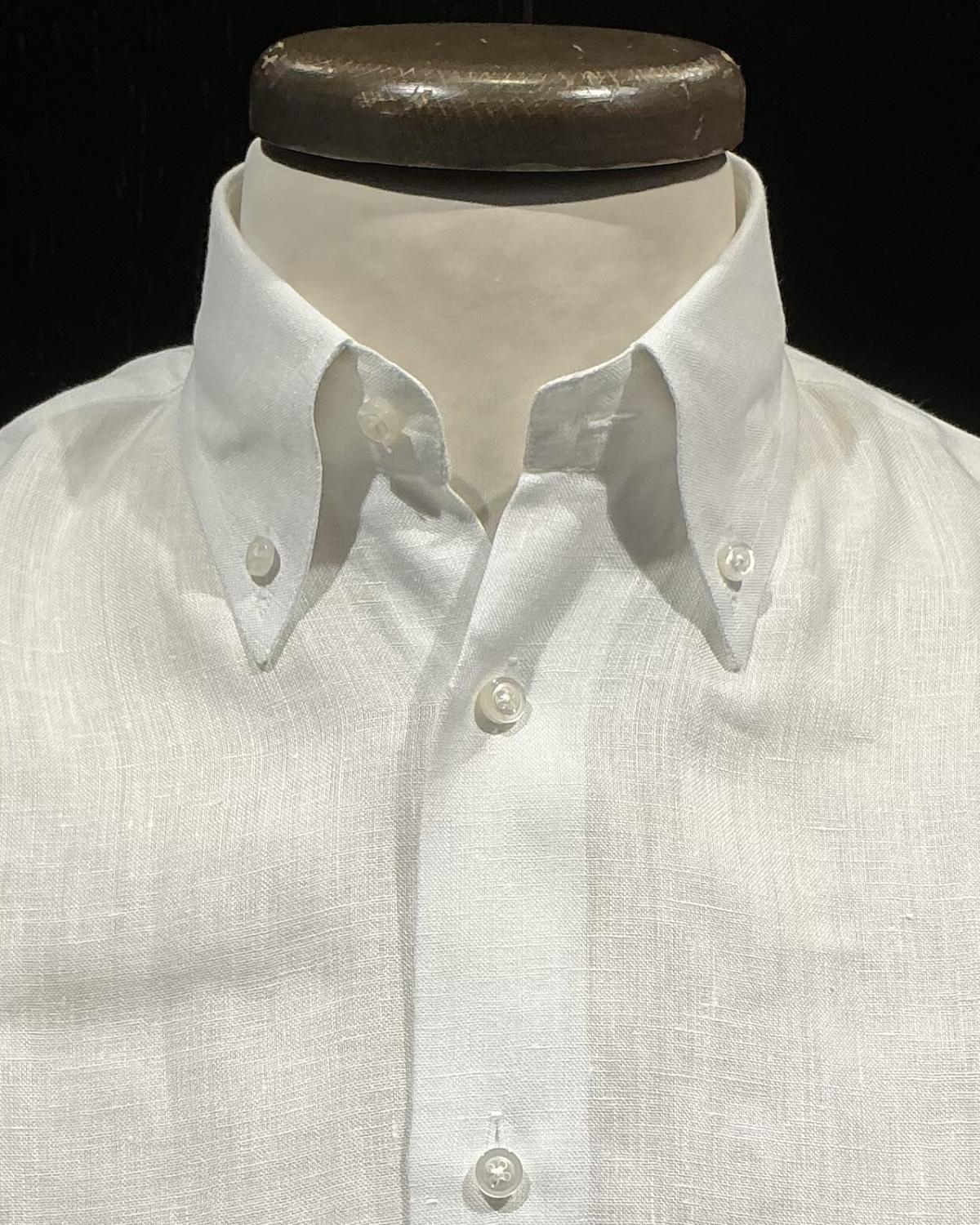 Camicia puro lino 1 Bianco